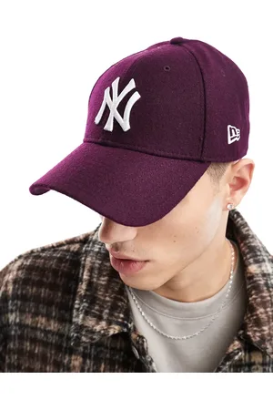 New Era NY Yankees 9forty wool cap in plum