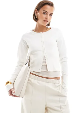 Cotton On Cotton On everfine round neck cardigan in rib