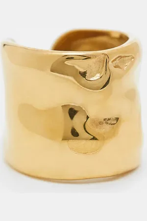 Neck On The Line Molten stainless steel ring in plated