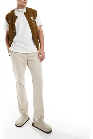 SCALPERS Icon saana relaxed pants in cream - cream