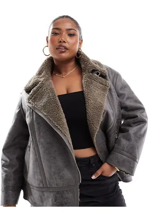 ONLY Borg aviator jacket in
