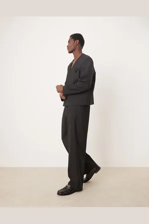 ASOS Wide leg suit trousers in