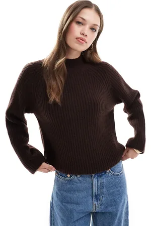 New Look Ribbed raglan jumper in