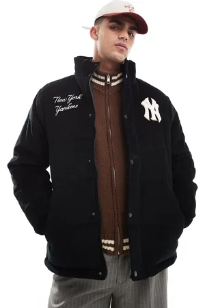 New Era New York Yankees corduroy puffer jacket in
