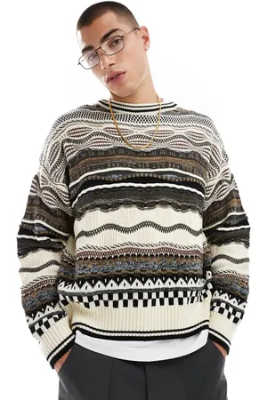 Cotton On Cotton On vintage mix knit jumper in stone