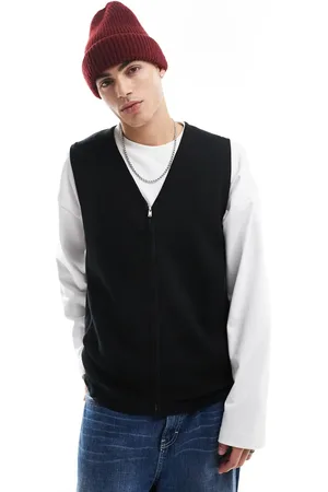Threadbare Knitted zip up gilet in