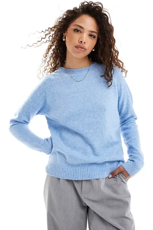 VERO MODA Round neck knitted jumper in jasper