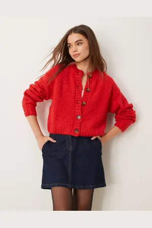 Glamorous Chunky boxy crop knit cardigan in