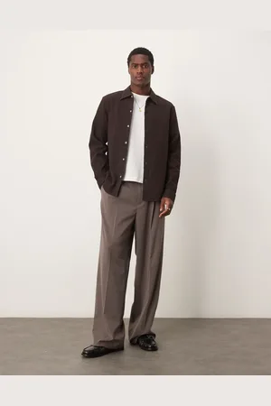 SELECTED Oversized waffle shirt in