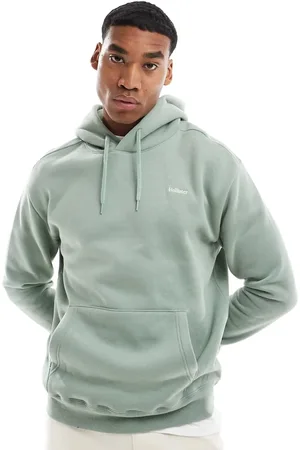 Hollister Relaxed mini logo hoodie in