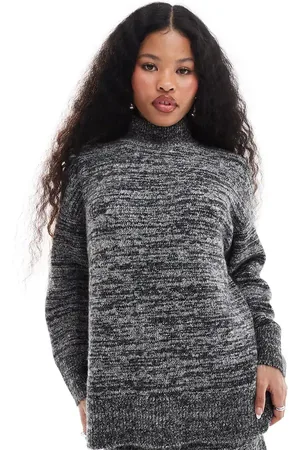VERO MODA Oversized rollneck jumper co-ord in mono melange