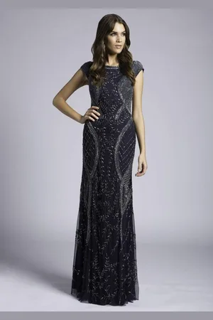 Lara Dresses 33609 Embellished Bateau Neck Sheath Dress