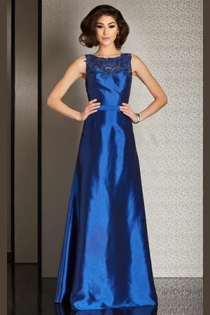 Clarisse M6235 Sleek Floral Illusion Evening Gown