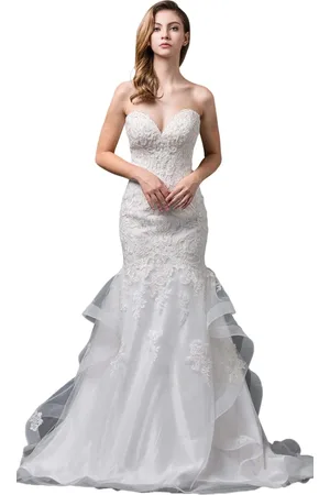 Dancing Queen Bridal 83 Strapless Embroidered Sweetheart Mermaid Gown