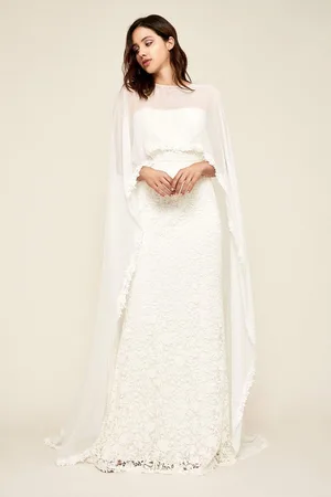 Tadashi Shoji Embroidered Sheath Dress With Sheer Overlay