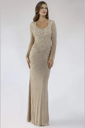 Lara Dresses 29602 Bead Embellished Column Gown