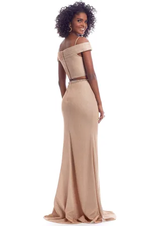Clarisse 8148 Two Piece Off-Shoulder Sheath Dress