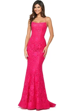 Sherri Hill 53359 Allover Lace Sexy Back Dress