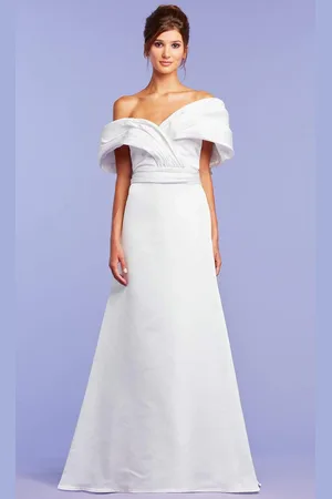 Tadashi Shoji Tenley Satin Jacquard Gown
