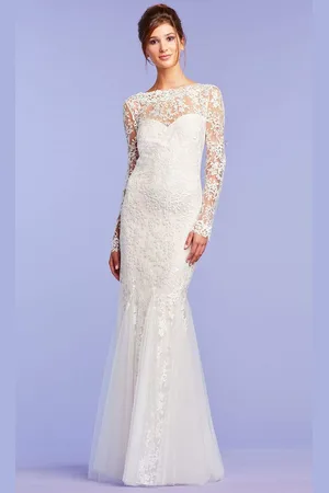 Tadashi Shoji Cabot Embroidered Tulle Gown