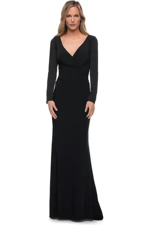 La Femme 29924 Fitted Sheath Evening Dress