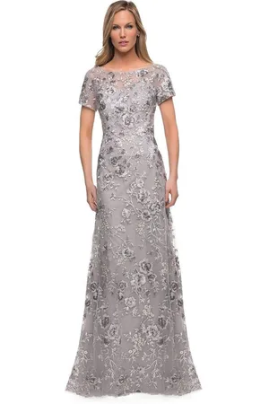 La Femme 29281 Floral Embroidered A-line Mother of the Groom Gown