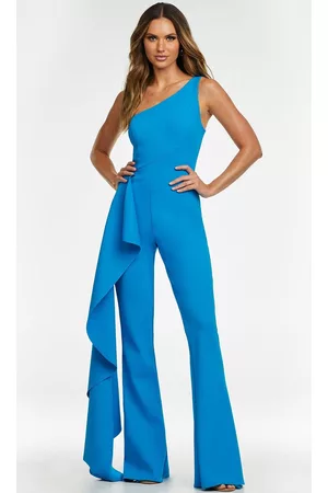 Ashley Lauren 11152 Drape Cascade Jumpsuit