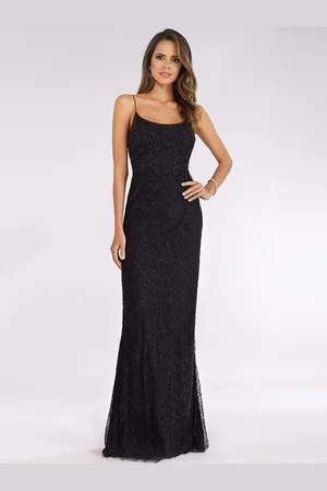 Lara Dresses 29577 Beaded Scoop Sheath Evening Gown
