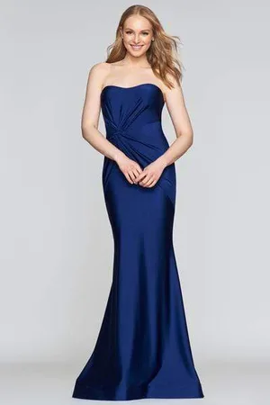 FAVIANA S10381 Long Stretch Charmeuse Dress