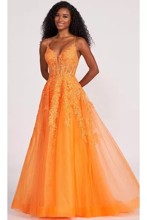 Ellie Wilde EW34036 - Lace Ornate Corset Prom Dress