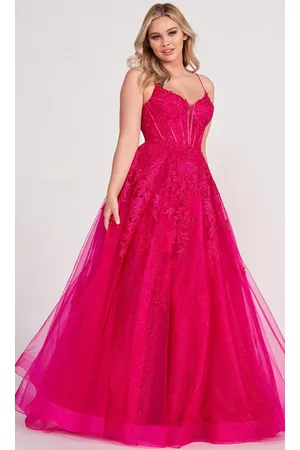 Ellie Wilde Women Corsets - EW34036 - Lace Ornate Corset Prom Dress