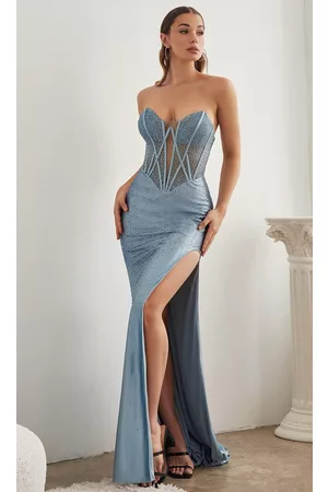 Ladivine CDS419 - Illusion Corset Prom Dress
