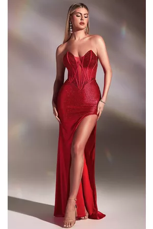 Ladivine CDS419 - Illusion Corset Prom Dress