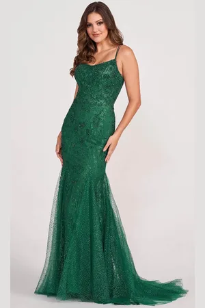Ellie Wilde EW34045 - Scoop Neck Sequin Prom Gown