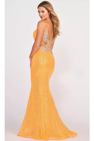 Ellie Wilde EW34088 - Sleeveless Butterfly back Evening Dress