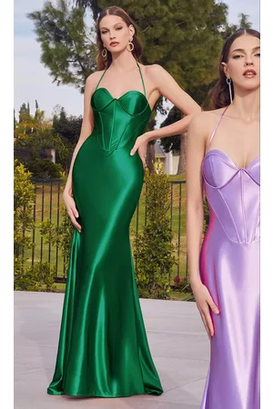 Ladivine CH112 - Bustier Satin Prom Dress