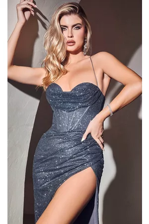 Ladivine Women Corsets - CD254C - Cowl Corset Plus Prom Dress
