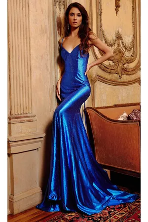 JOVANI Women Dresses - 23010 - Jewel Embellished Trumpet Prom Dress