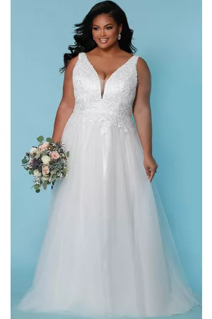 Sydney's Closet Bridal Women Evening Dresses - SC5270 - A-line Sleeveless Wedding Dress