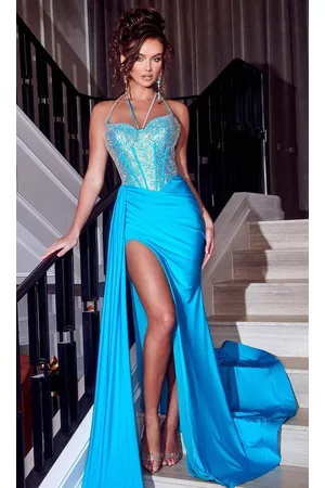 Portia and Scarlett Women Corsets - PS23377 - Bejeweled Corset Prom Dress
