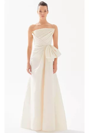 TARIK EDIZ Women Evening Dresses - 98246 - Pleated Strapless Evening Gown