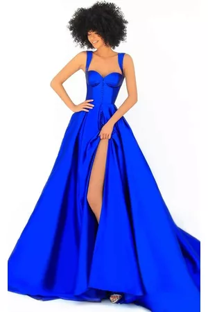 TARIK EDIZ Women Party Dresses - 51055 Bustier High Slit Gown