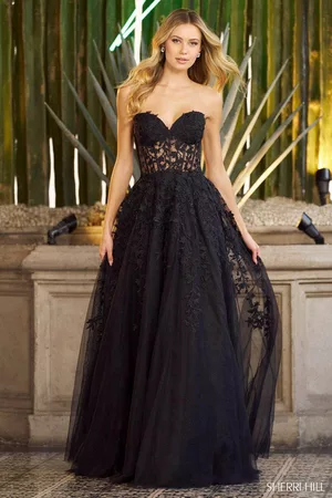 Sherri Hill Women Party Dresses - 55760 - Corset Tulle Prom Dress