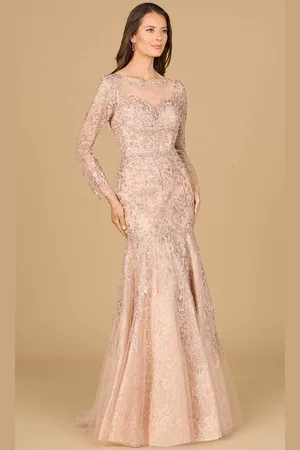 Lara Dresses 29130 - Long Sleeve Mermaid Evening Gown