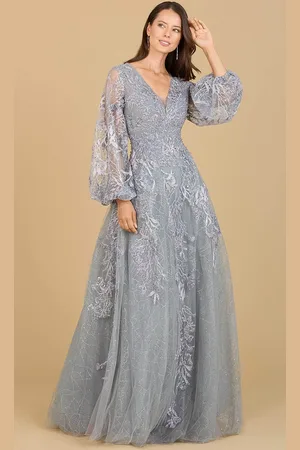 Lara Dresses 29195 - Laced Tulle Semi-Ballgown