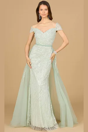 Lara Dresses 29162 - Embellished Off-Shoulder Evening Gown