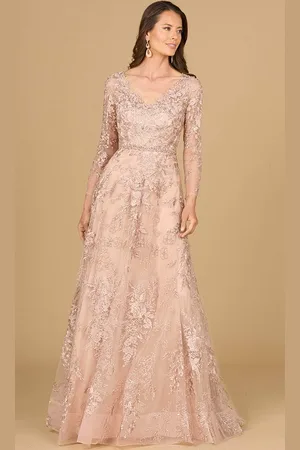 Lara Dresses 29132 - Lace A-Line Evening Gown