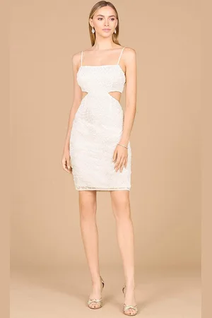 Lara Dresses 51174 - Beaded Side Cutout Cocktail Dress