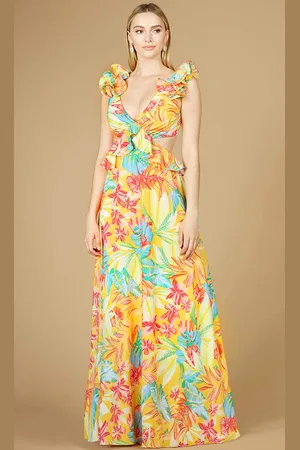 Lara Dresses 29270 - Summer-Themed Cut Out Dress