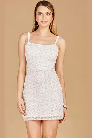 Lara Dresses 51126 - Sleeveless Beaded Cocktail Dress
